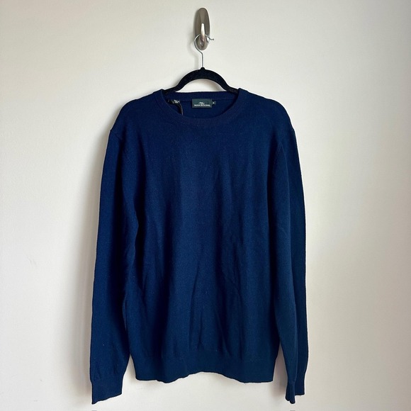 Rodd & Gunn Sweater Mens M Navy Blue Merino Wool Cashmere Crewneck Pullover NWT - Picture 3 of 9